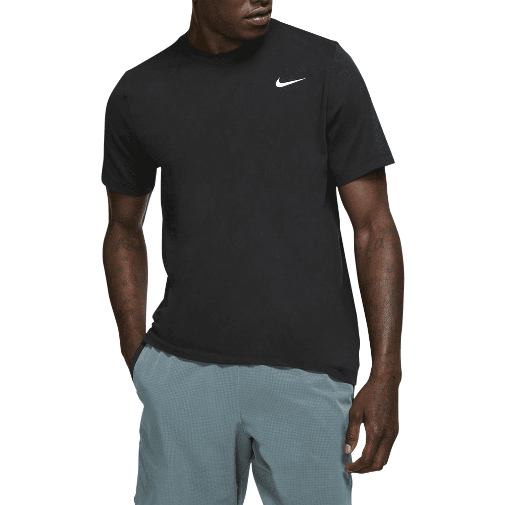 Nike Mens Dri-Fit Training Black Crew Tee