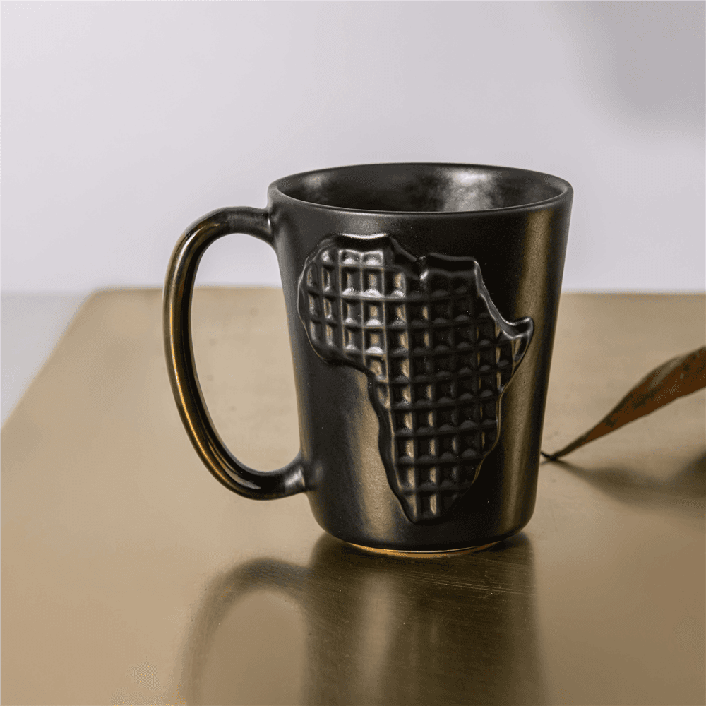Rialheim African Mug Matt Black 10cm