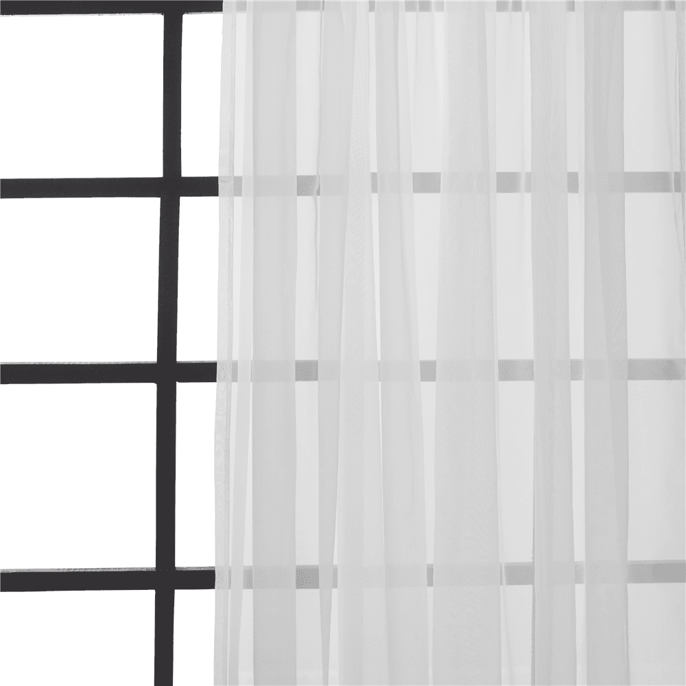Curtain Sheer Voile Taped