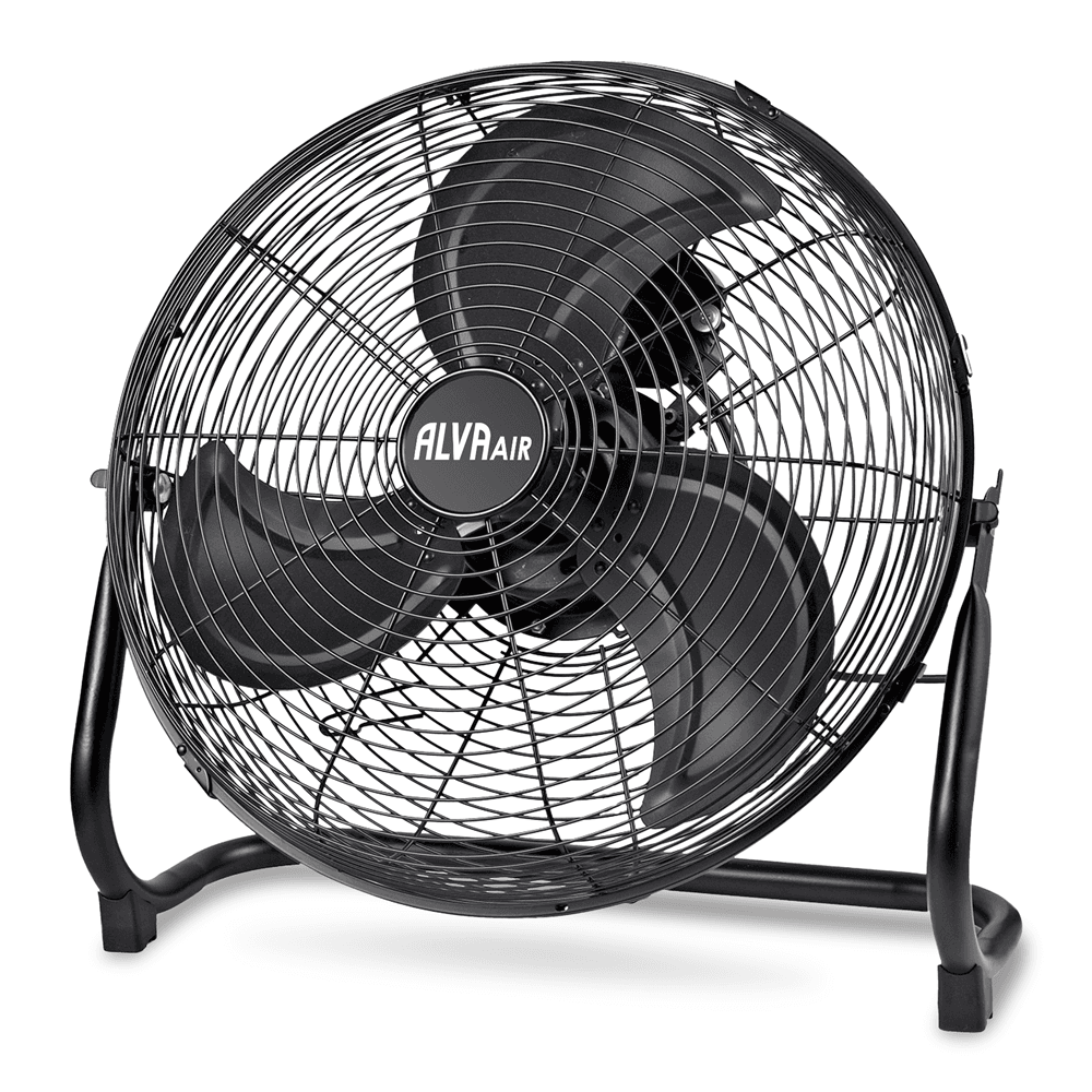 Alva Floor Fan Matt Black 40cm