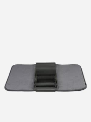 Umbra Udry Dish Drying Rack & Mat Grey