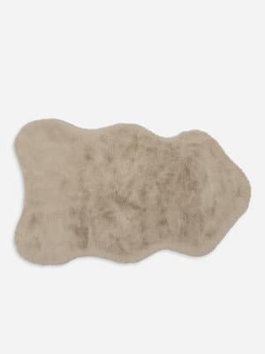 Carpet Faux Fur Natural 70X130Cm