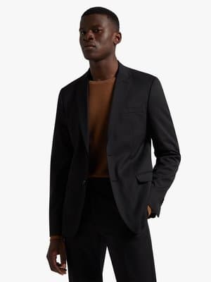 Markham Men's Slim Fit Black Suit Jacket