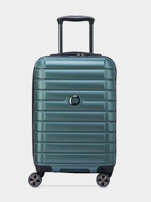 Delsey Shadow 5.0 55cm Green 4Dw Cabin Trolley Case