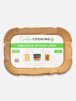 Creative Cooking Air Fryer Liners Rectangular 50Pcs
