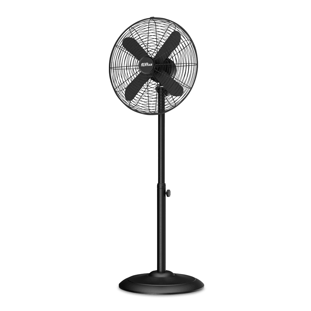 Alva Pedestal Fan Matt Black 40cm