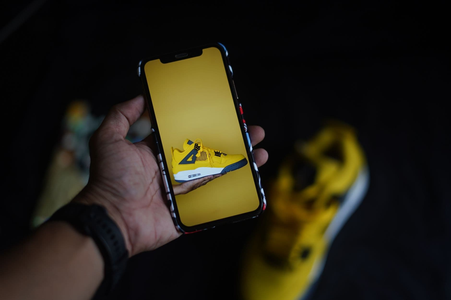 archive sneakers for product photo