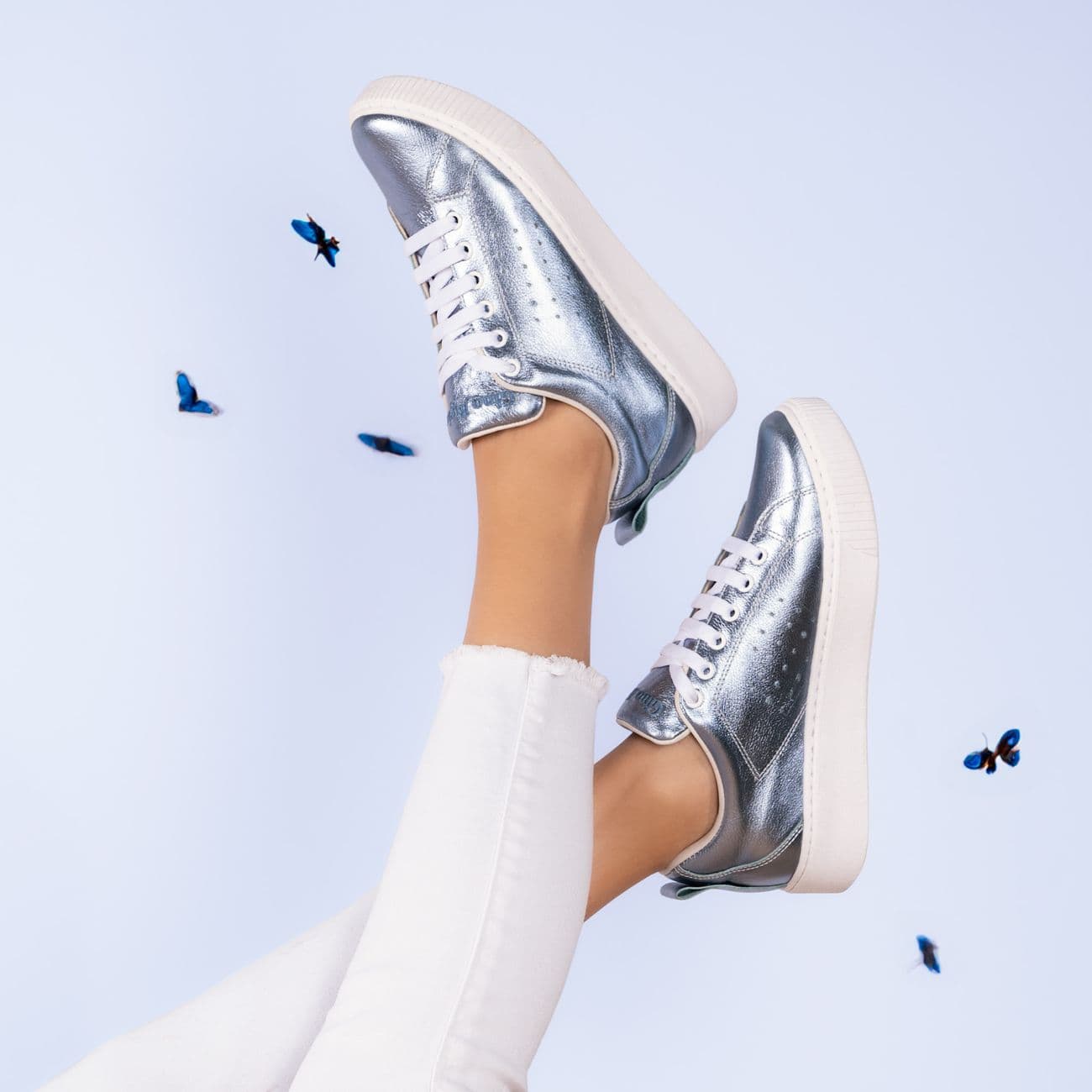 Bash – Silver sneakers for women: stylish, everyday choices on Bash