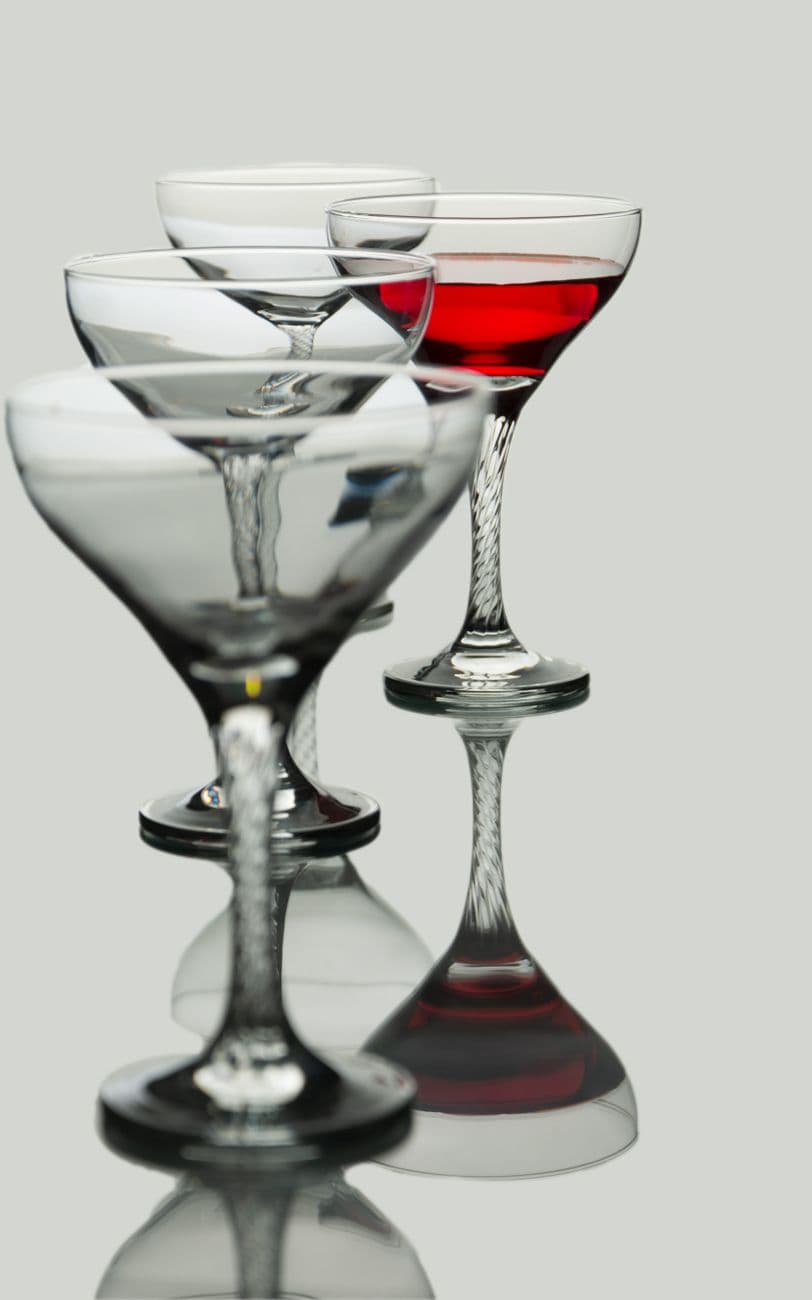 glassware barware product photo white background